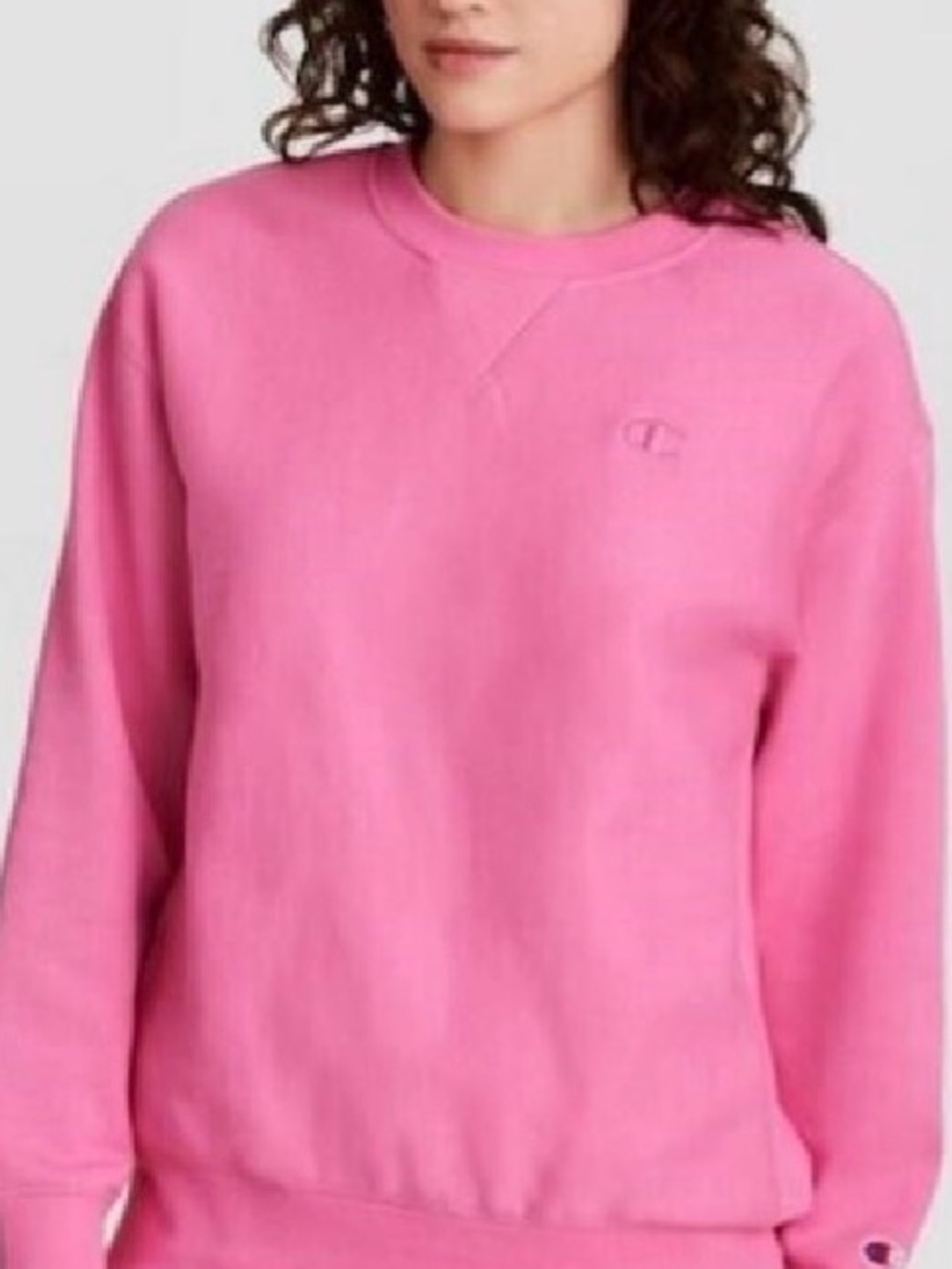 Champion Pink Crewneck Pullover Sweatshirt